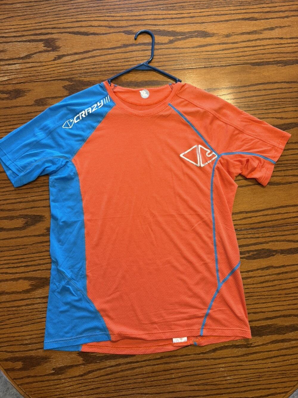 Crazy Idea Valeria Colturi Polartec Delta T-Shirt Orange/Blue size XL